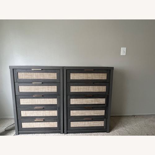Used Pair of Rattan Front Dressers for sale on AptDeco