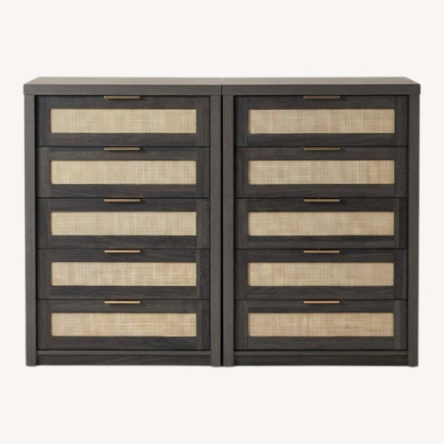 Used Pair of Rattan Front Dressers for sale on AptDeco