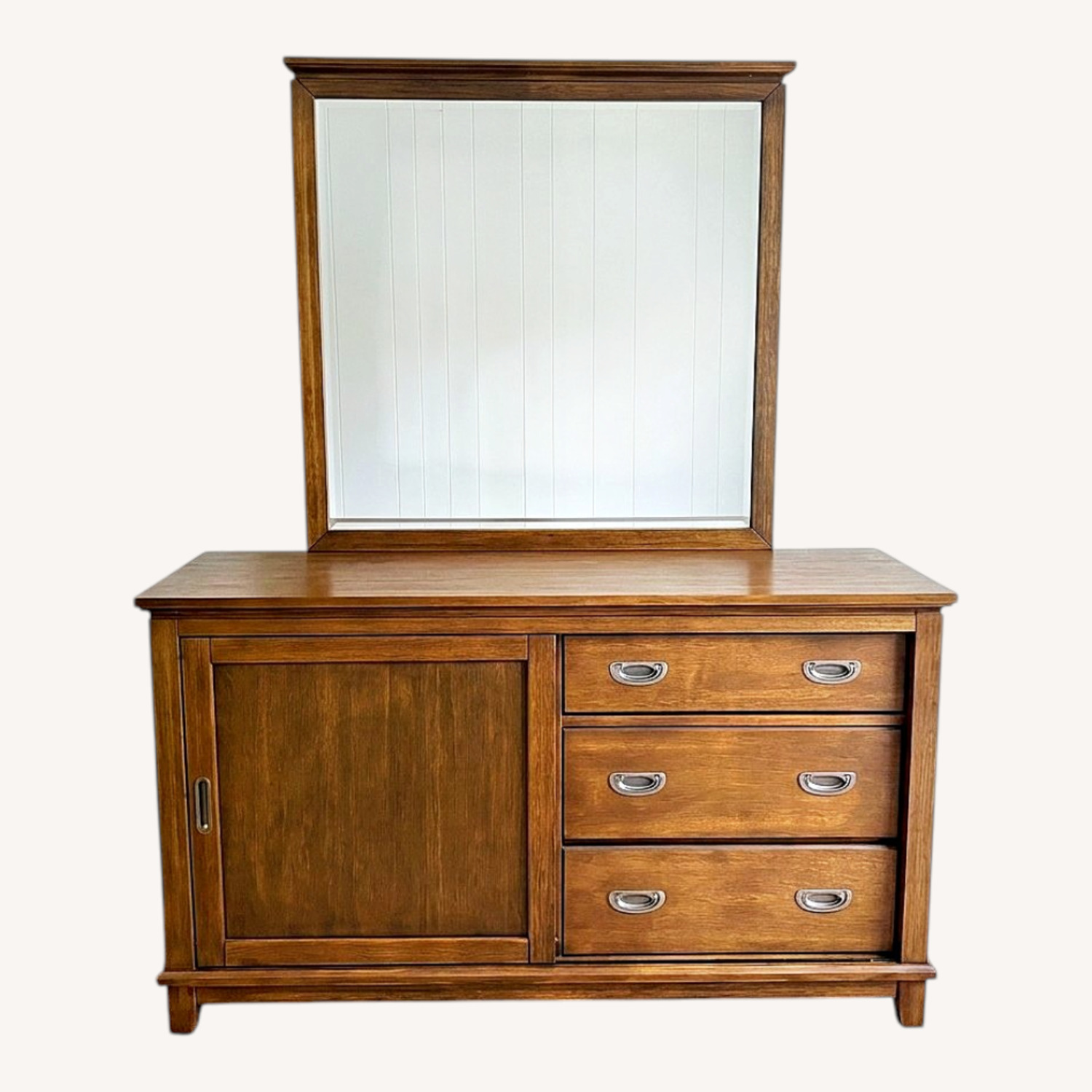Bob's Discount Furniture Chadwick Dark Brown Wood Dresser - image-0