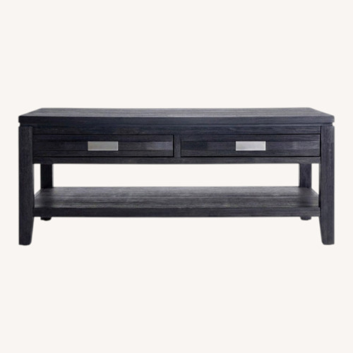 Used Bob's Discount Furniture Elevations Dark Brown Coffee Table for sale on AptDeco