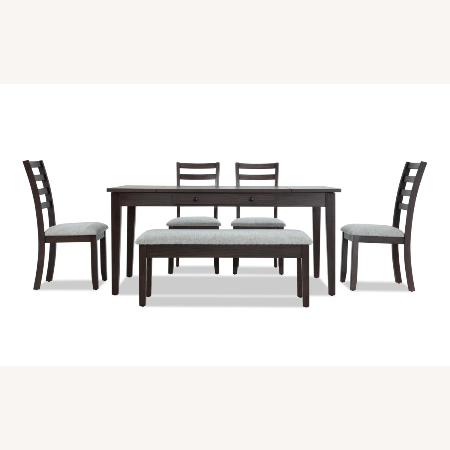 Bob's Discount Furniture Homeworks Dark Brown Dining Set - image-4