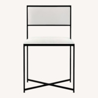 Williams Sonoma White Fabric Dining Chair