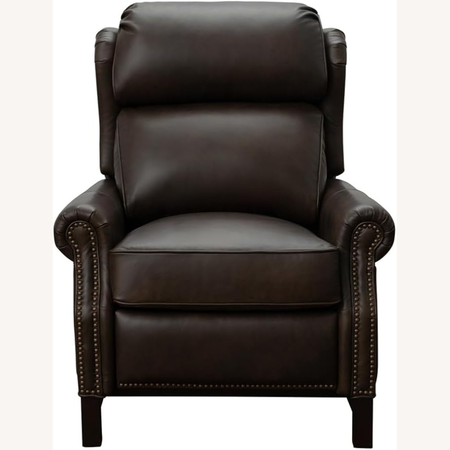 Dark Brown Leather Recliner - image-4
