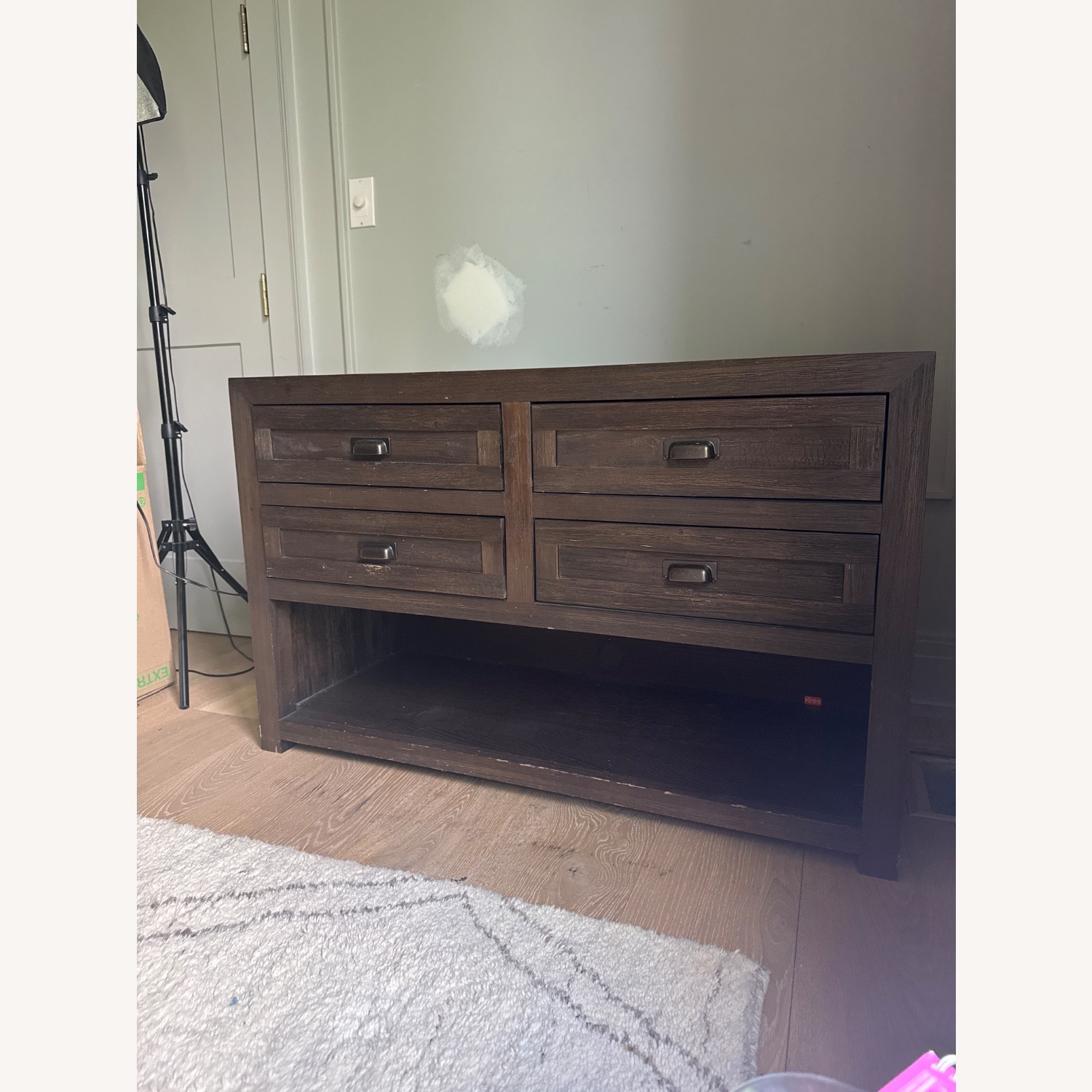 Restoration Hardware Keynes Dark Brown Media Storage - image-2