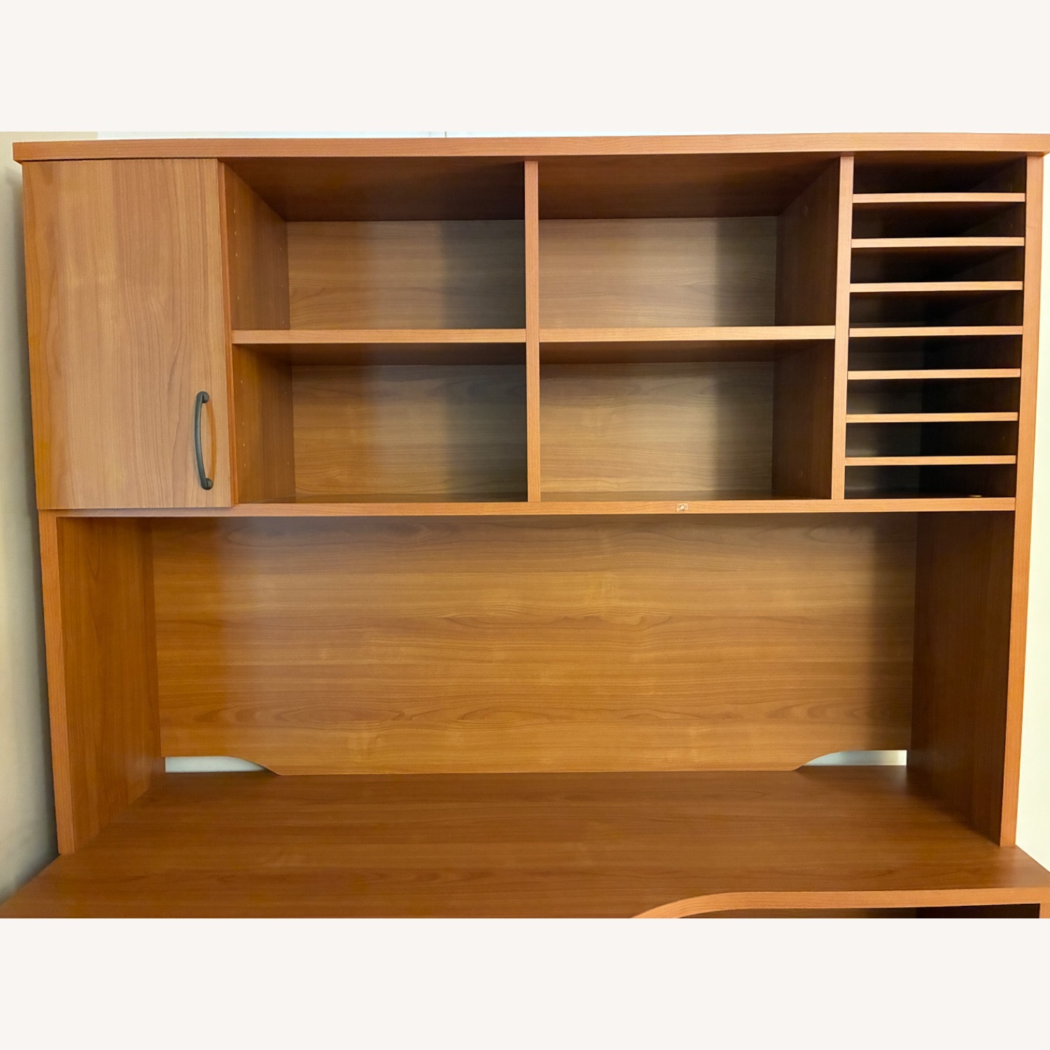Dark Brown Wood Veneer Desk - image-10