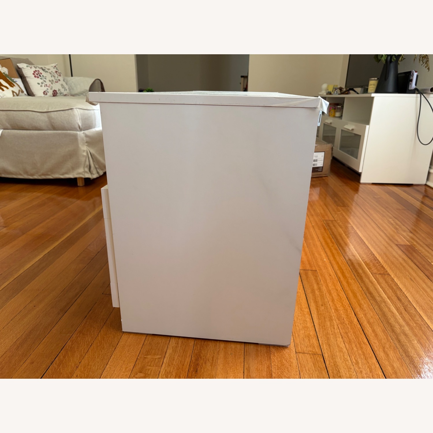 IKEA Brimnes White Wood Media Storage - image-3