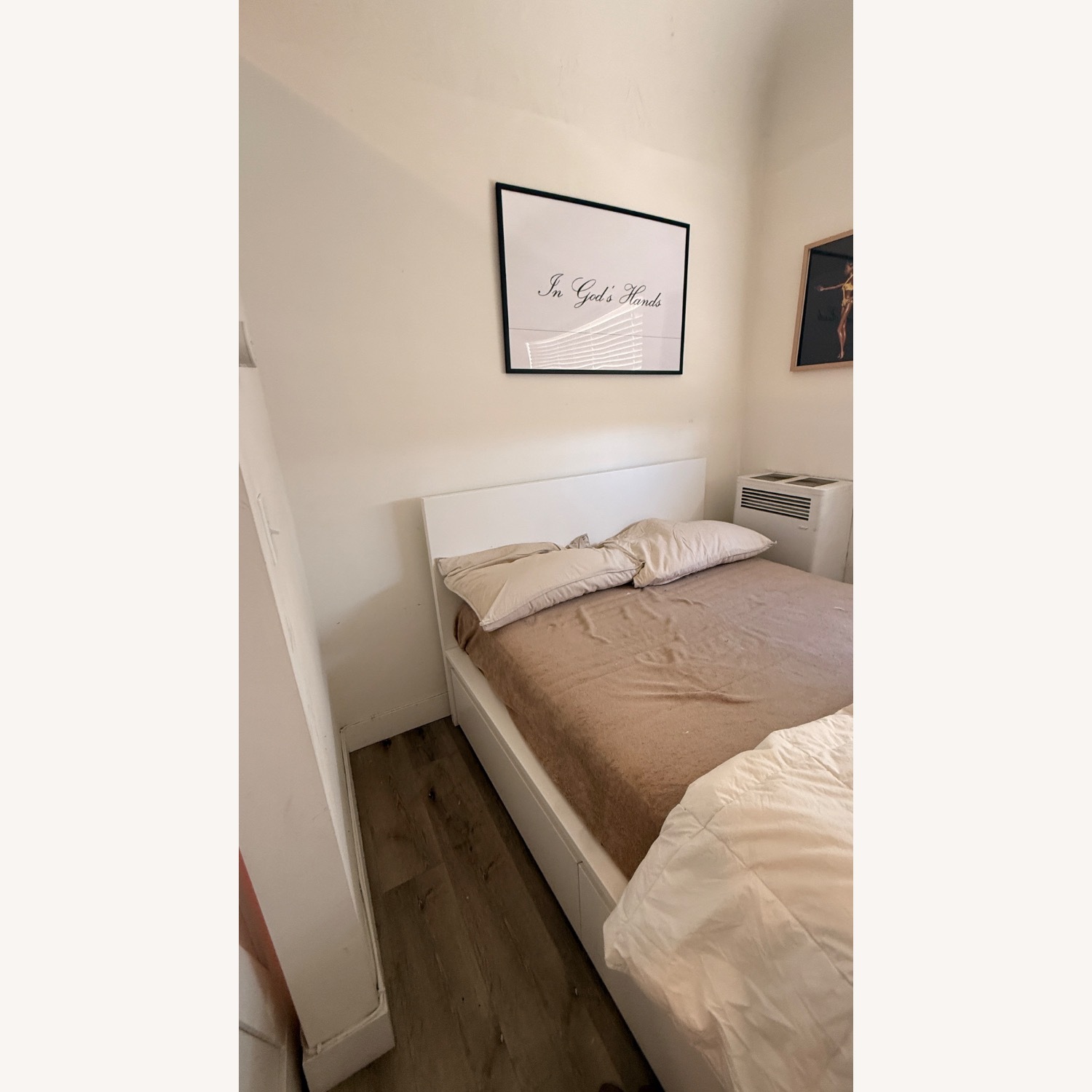 IKEA White Wood Full Bed - image-2