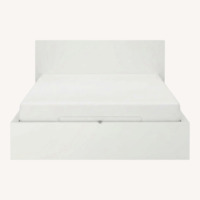 IKEA White Wood Full Bed