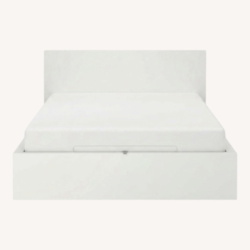 Used IKEA White Wood Full Bed for sale on AptDeco