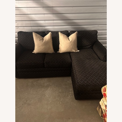 Used La-Z-Boy Black Fabric 3+ Piece Sectional for sale on AptDeco