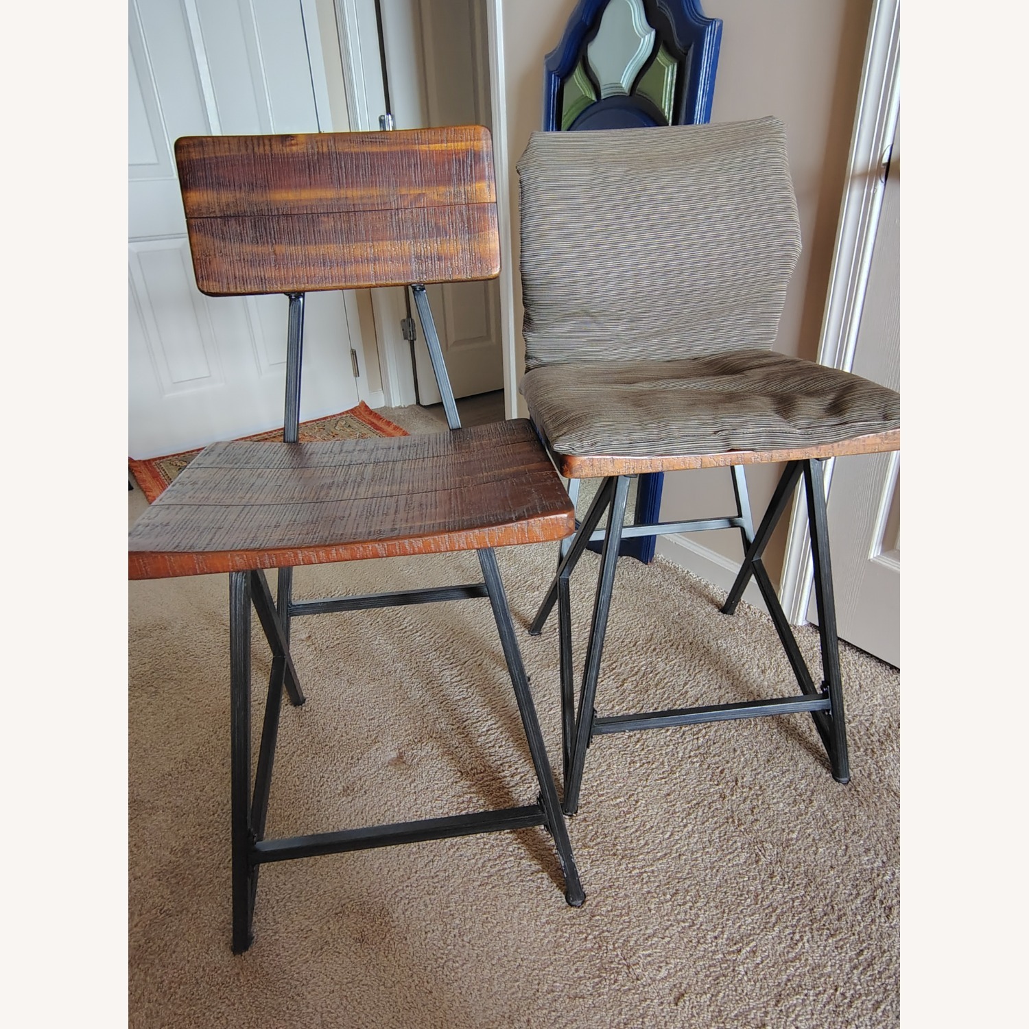 Solid Wood Bar Chairs - image-1