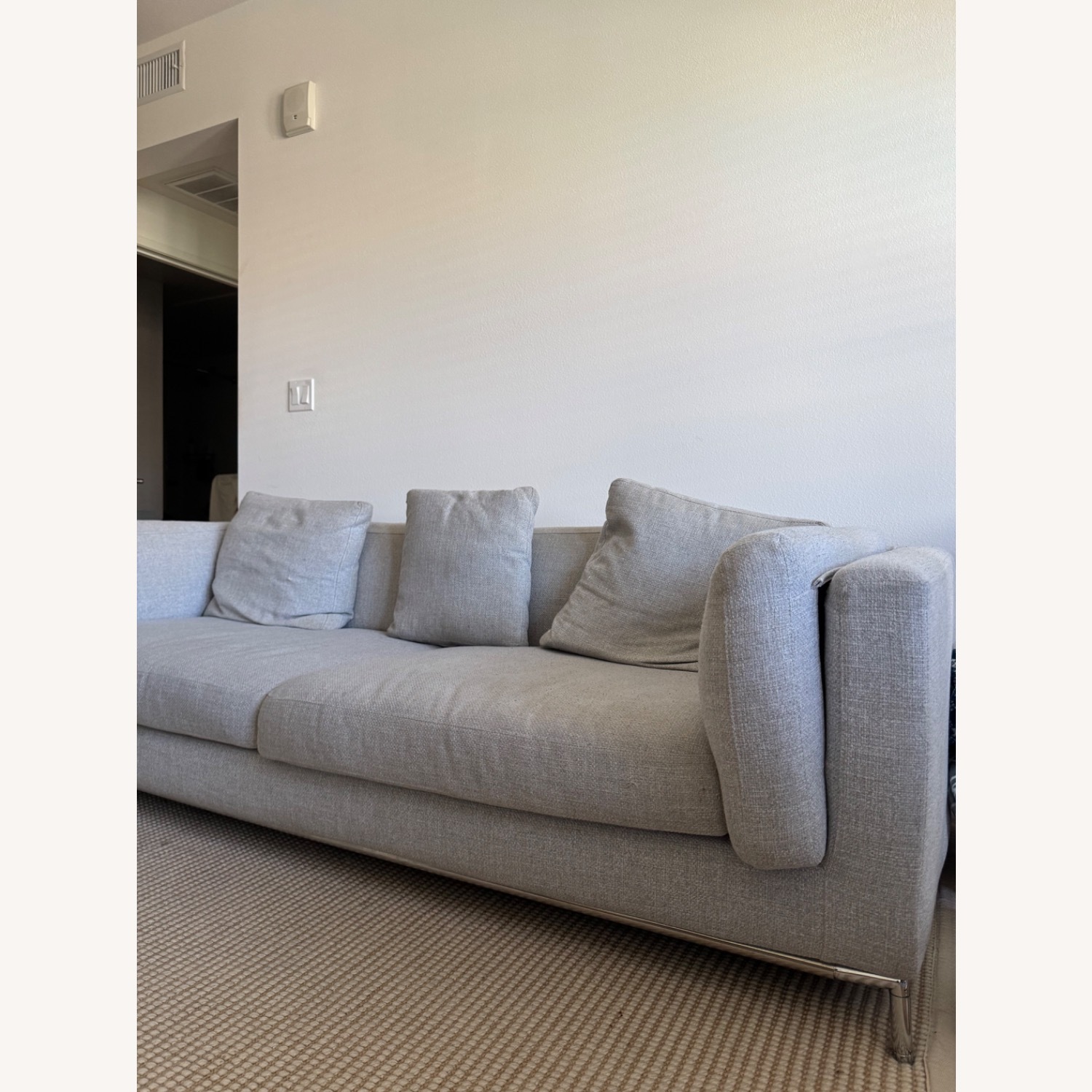 Rove Concepts Nico Light Gray Fabric 3+ Seater Sofa - image-4