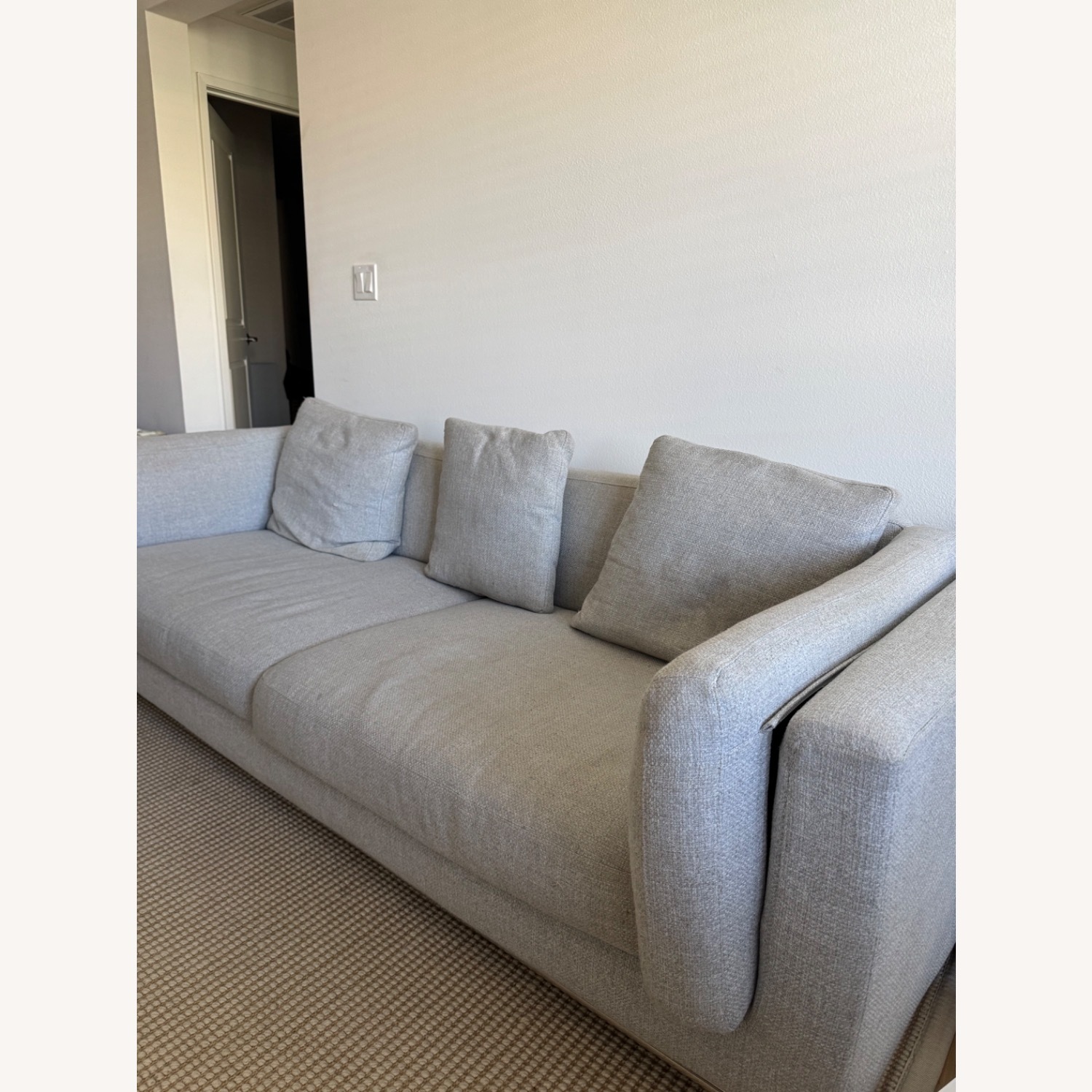 Rove Concepts Nico Light Gray Fabric 3+ Seater Sofa - image-2