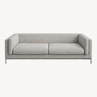 Rove Concepts Nico Light Gray Fabric 3+ Seater Sofa