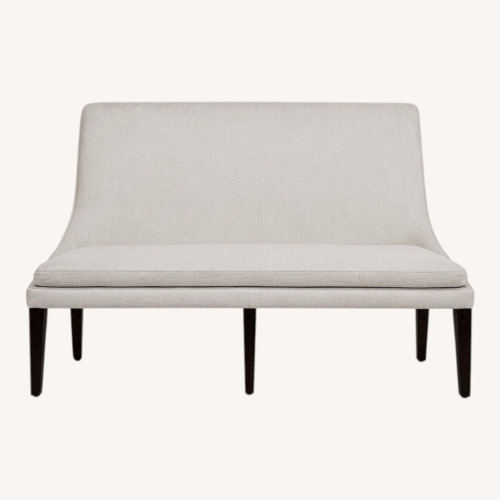 Used Arhaus Rhen Natural Fabric Bench for sale on AptDeco