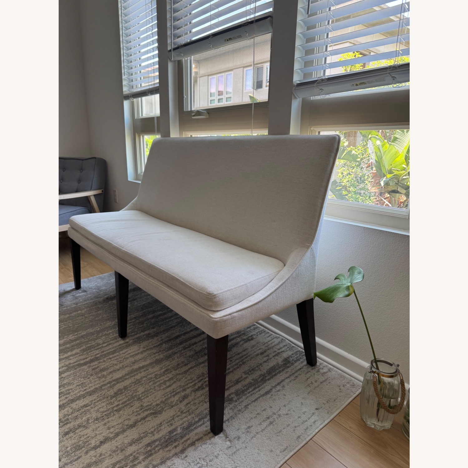 Arhaus Rhen Natural Fabric Bench - image-3
