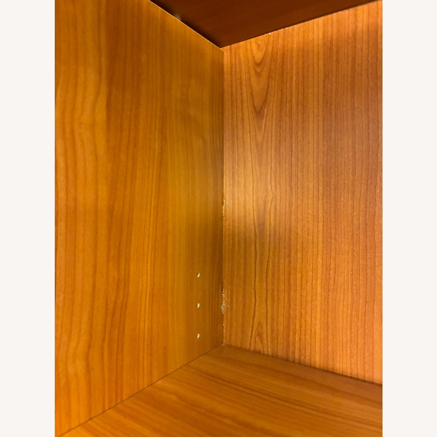 Dark Brown Wood Veneer Bookcase - image-6