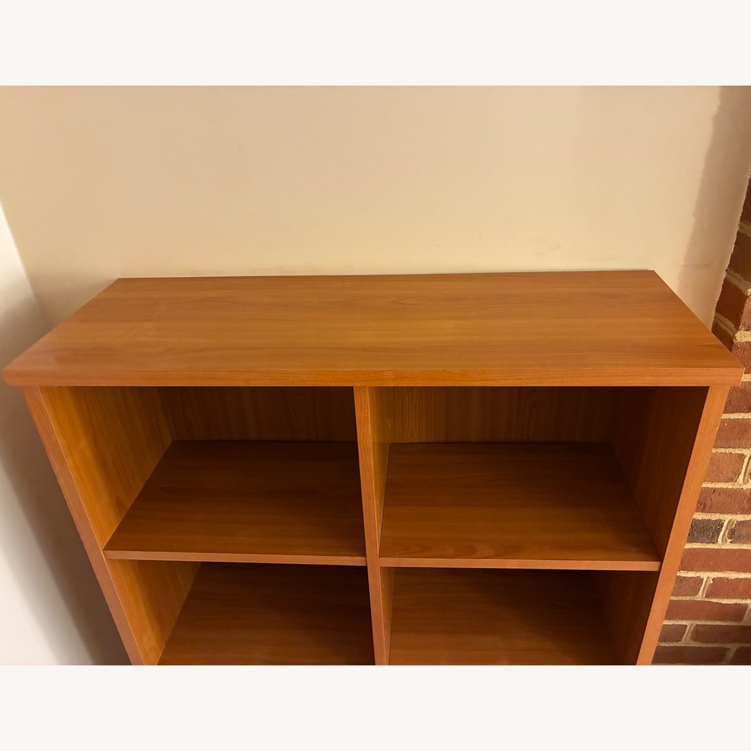 Dark Brown Wood Veneer Bookcase - image-3