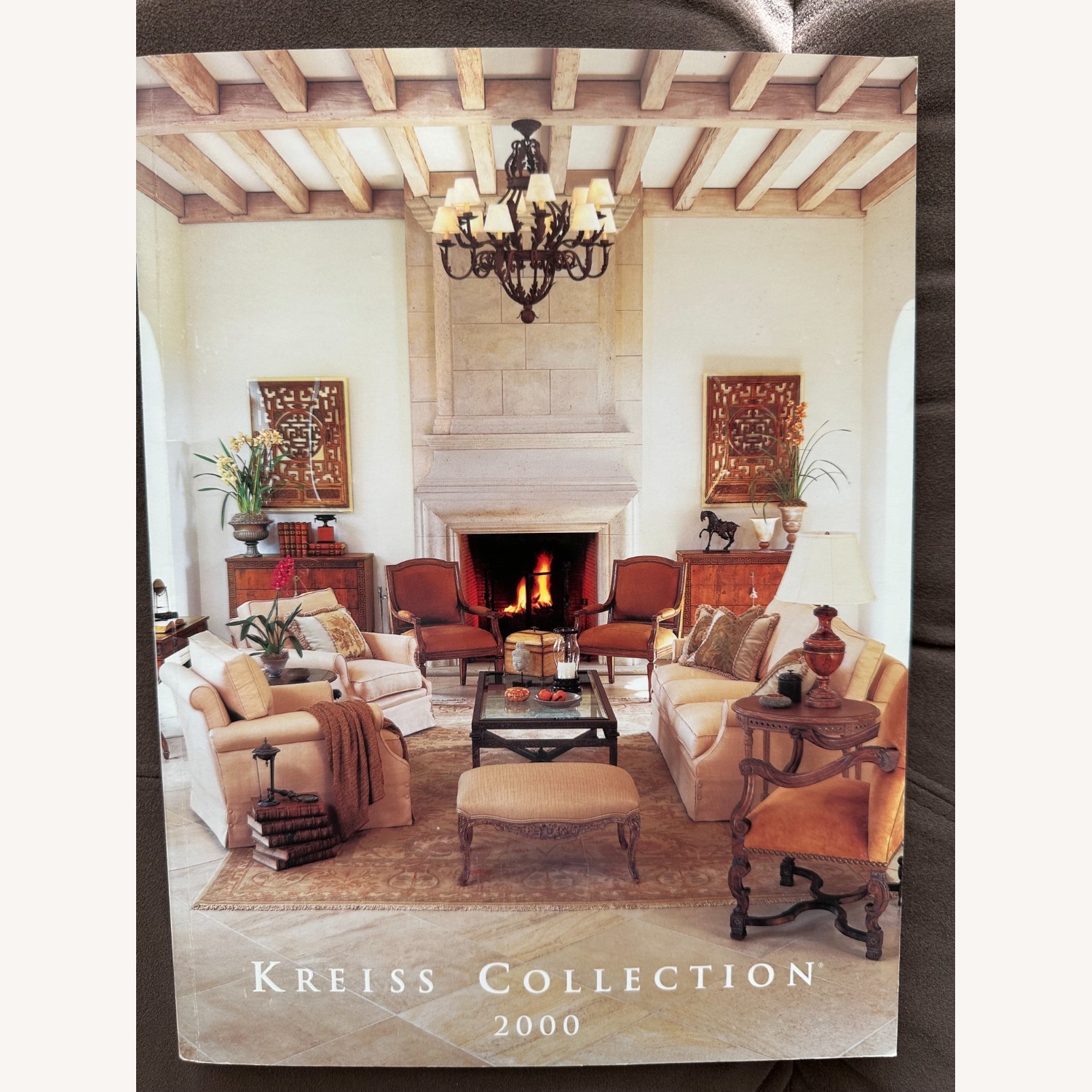 Vintage Kreiss Natural Travertine Dining Table - image-13