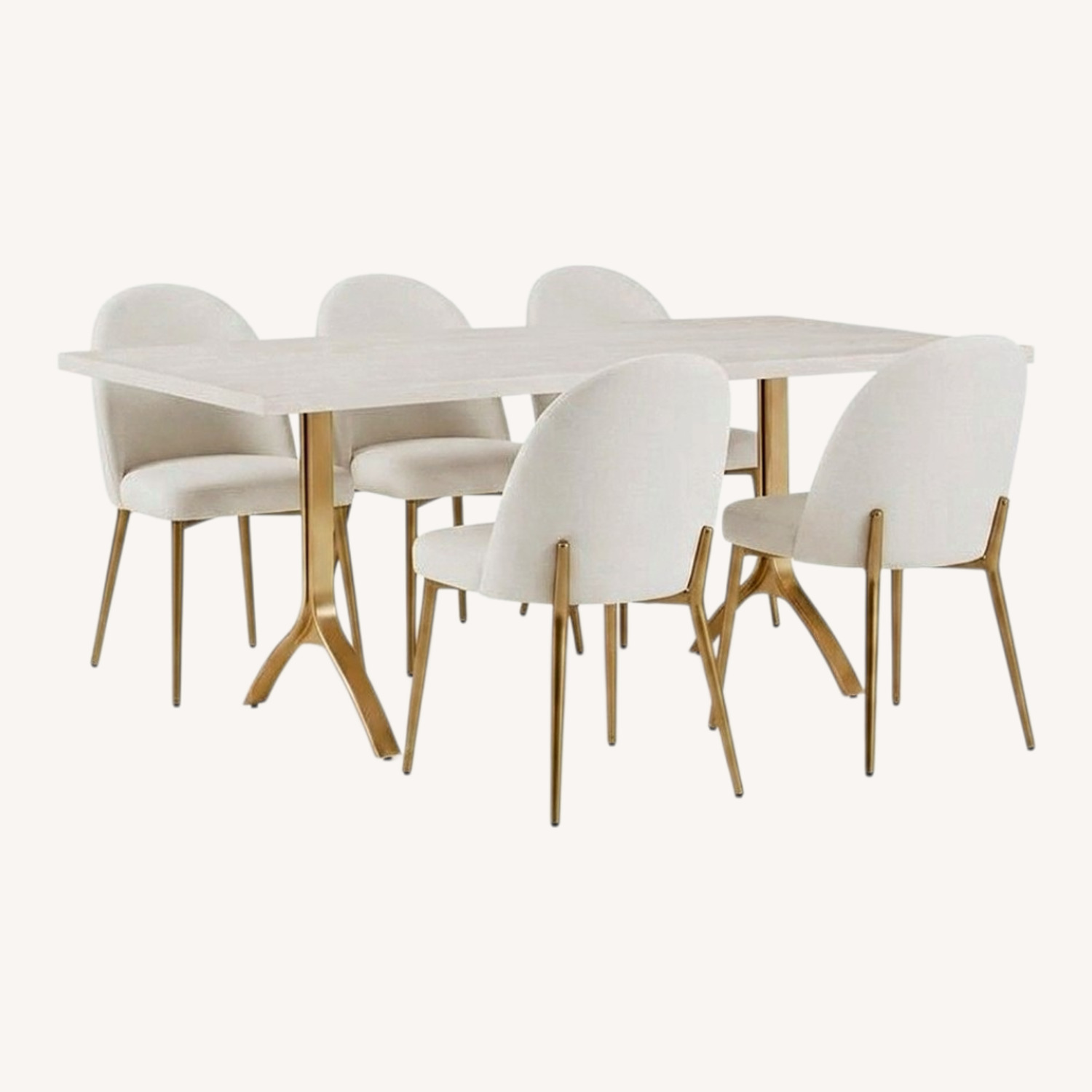West Elm Avery Dining Table + 6 Chairs - image-0