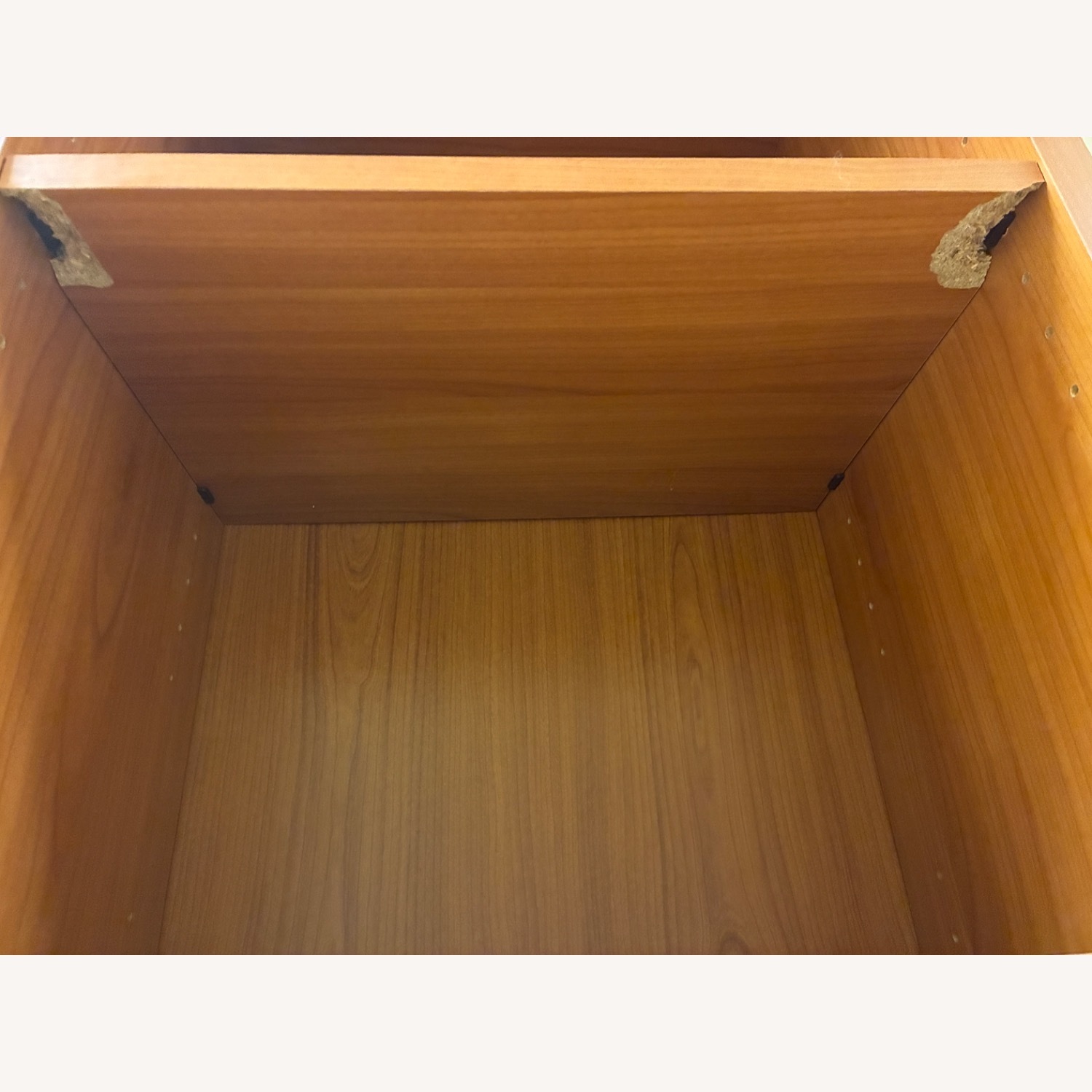 Dark Brown Wood Veneer Bookcase - image-8