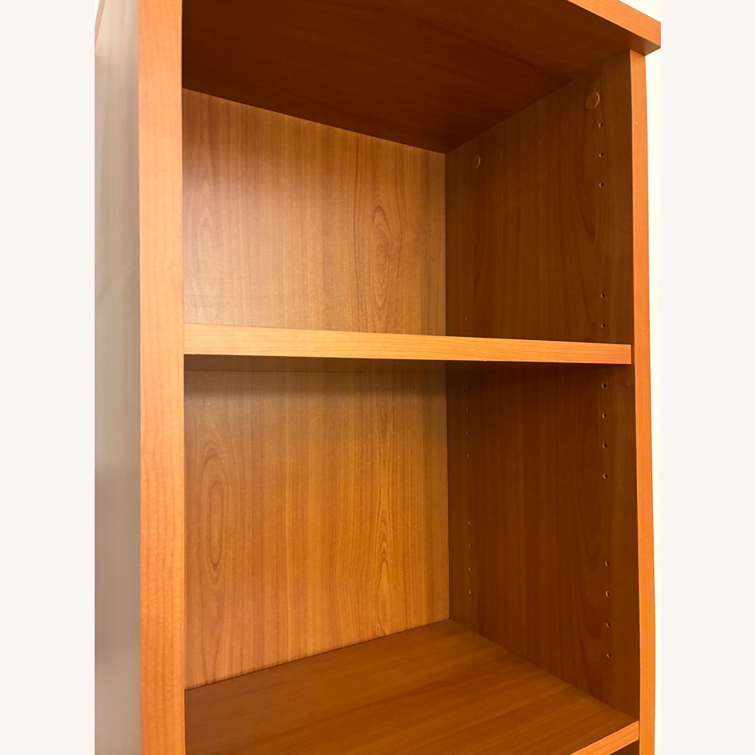 Dark Brown Wood Veneer Bookcase - image-5