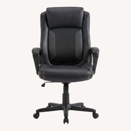 Used Serta Dark Brown Leather Office Chair for sale on AptDeco