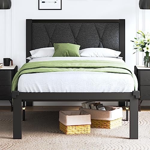 Used Amazon Twin Size Metal Platform Bed Frame for sale on AptDeco