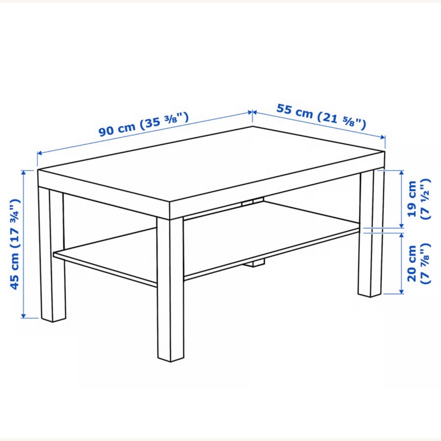IKEA White Coffee Table - image-2