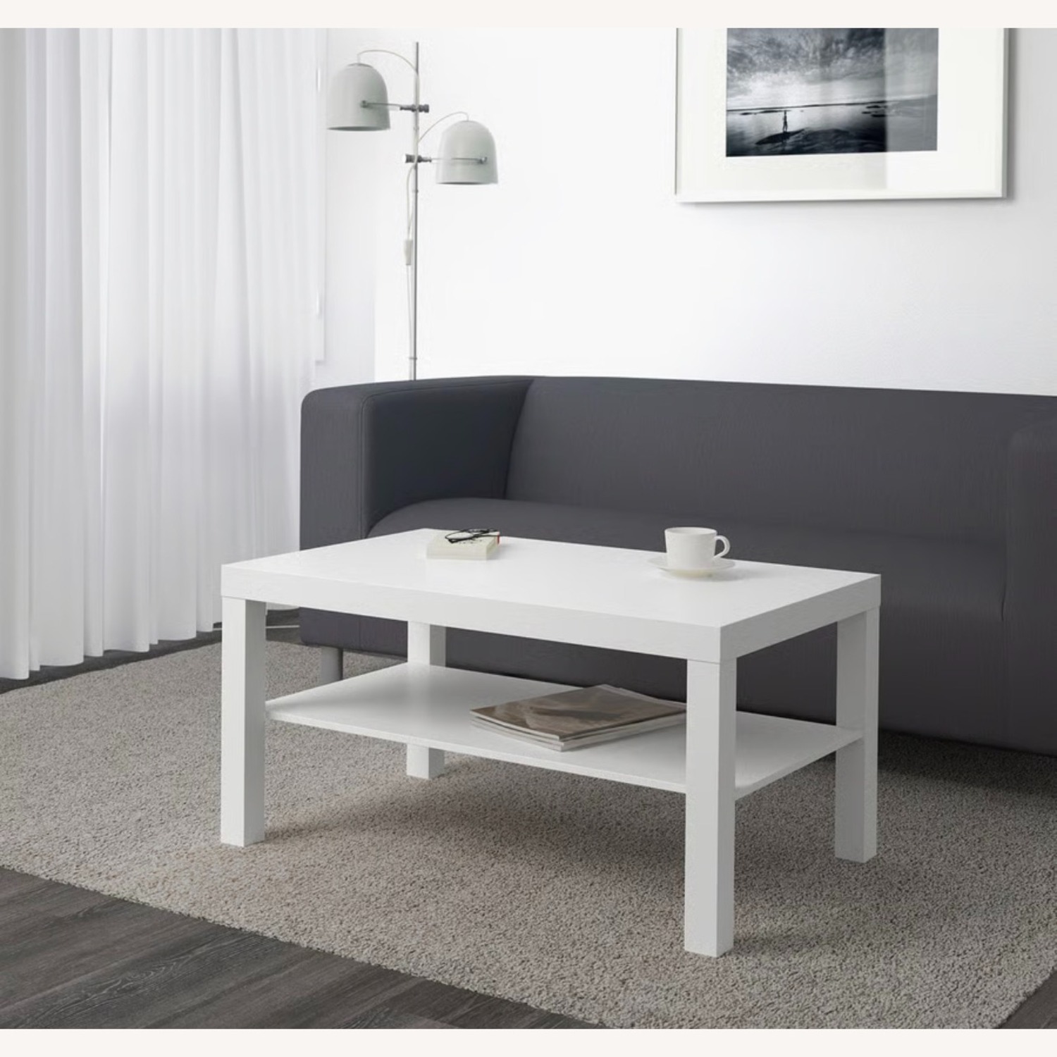 IKEA White Coffee Table - image-4