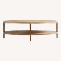 Crate & Barrel Clairemont 60" Oval Coffee Table