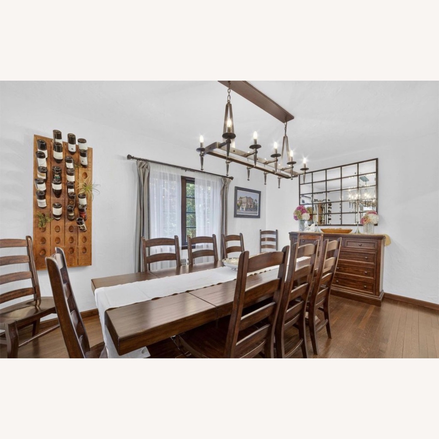 Pottery Barn Banks Dark Brown Wood Dining Sets - image-1