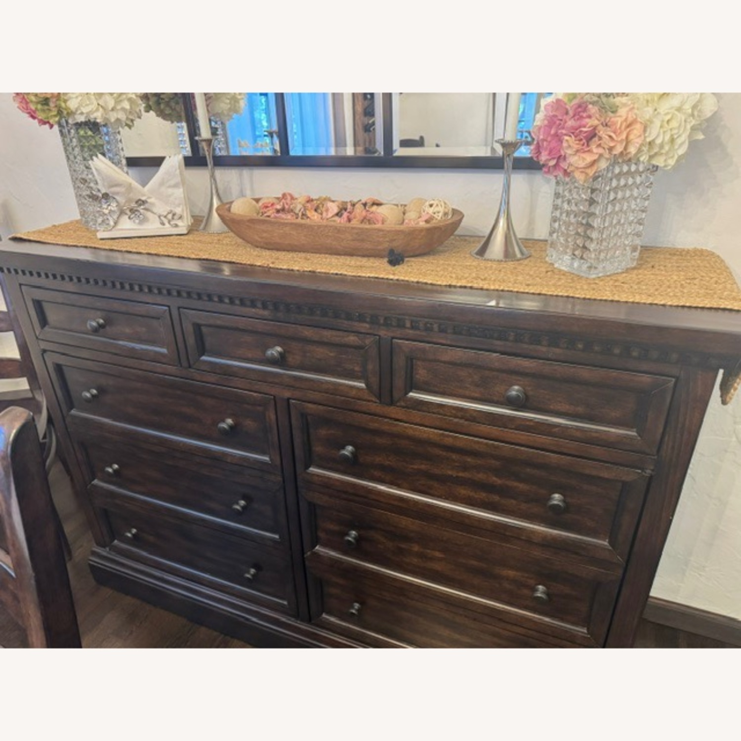 Pottery Barn Banks Dark Brown Wood Dining Sets - image-2
