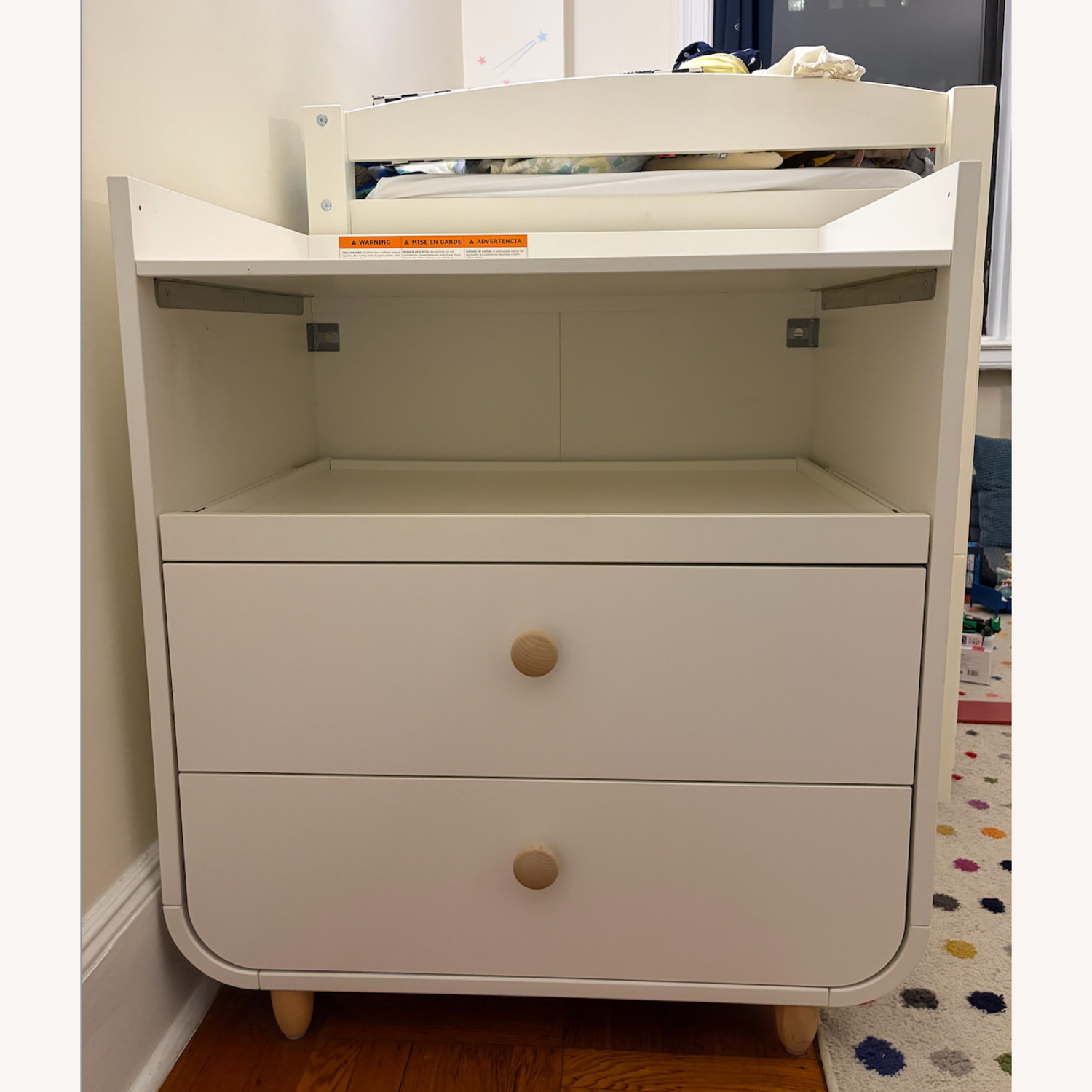 IKEA White Wood Dresser - image-4