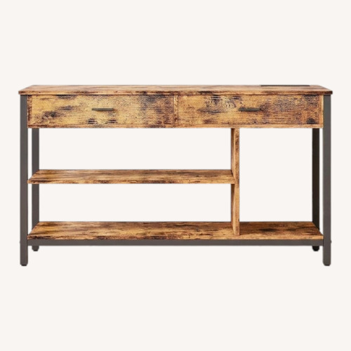 Used IRONCK Entertainment Center (Vintage Brown) for sale on AptDeco