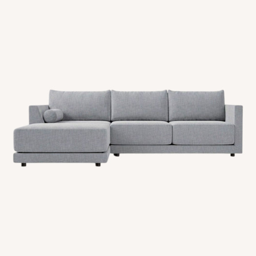 Used West Elm Light Gray Fabric 3+ Piece Sectional for sale on AptDeco