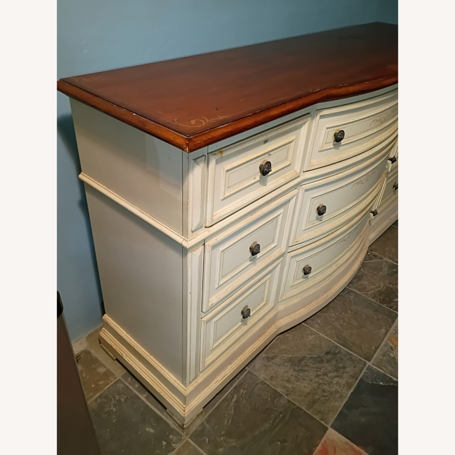 Solid Wood White Dresser - image-5