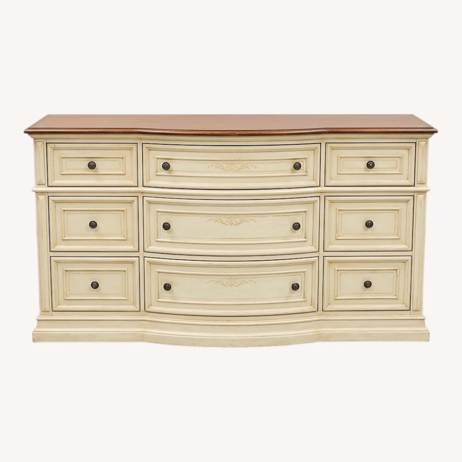 Solid Wood White Dresser - image-0
