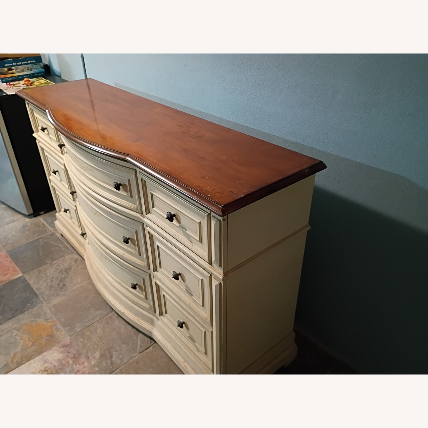 Solid Wood White Dresser - image-3