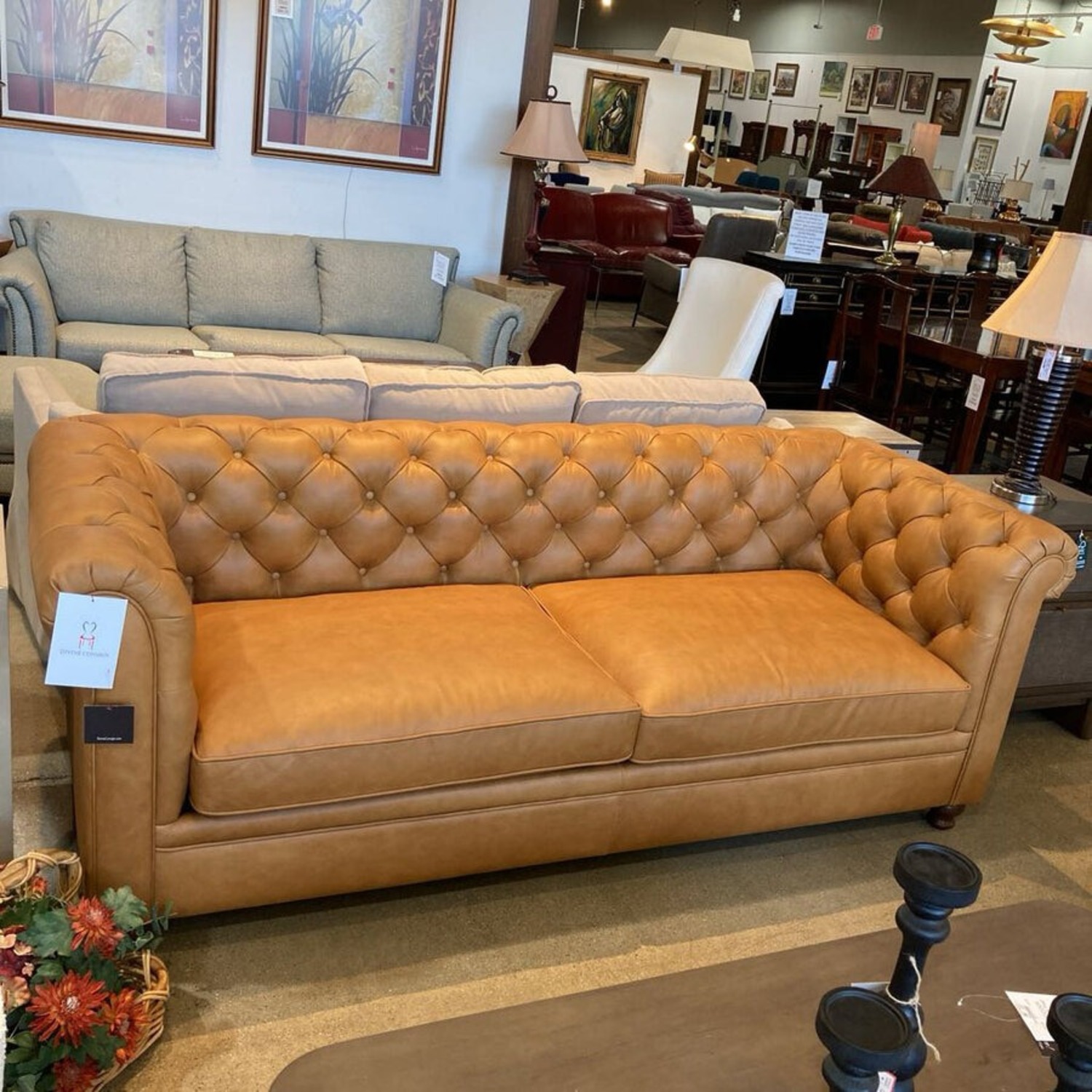 Poly & Bark Lyon Leather Sofa Oscuro Brown - image-2