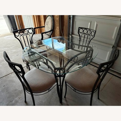 Used Ashley Furniture Dark Brown Fabric Dining Sets for sale on AptDeco