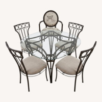 Ashley Furniture Dark Brown Fabric Dining Sets