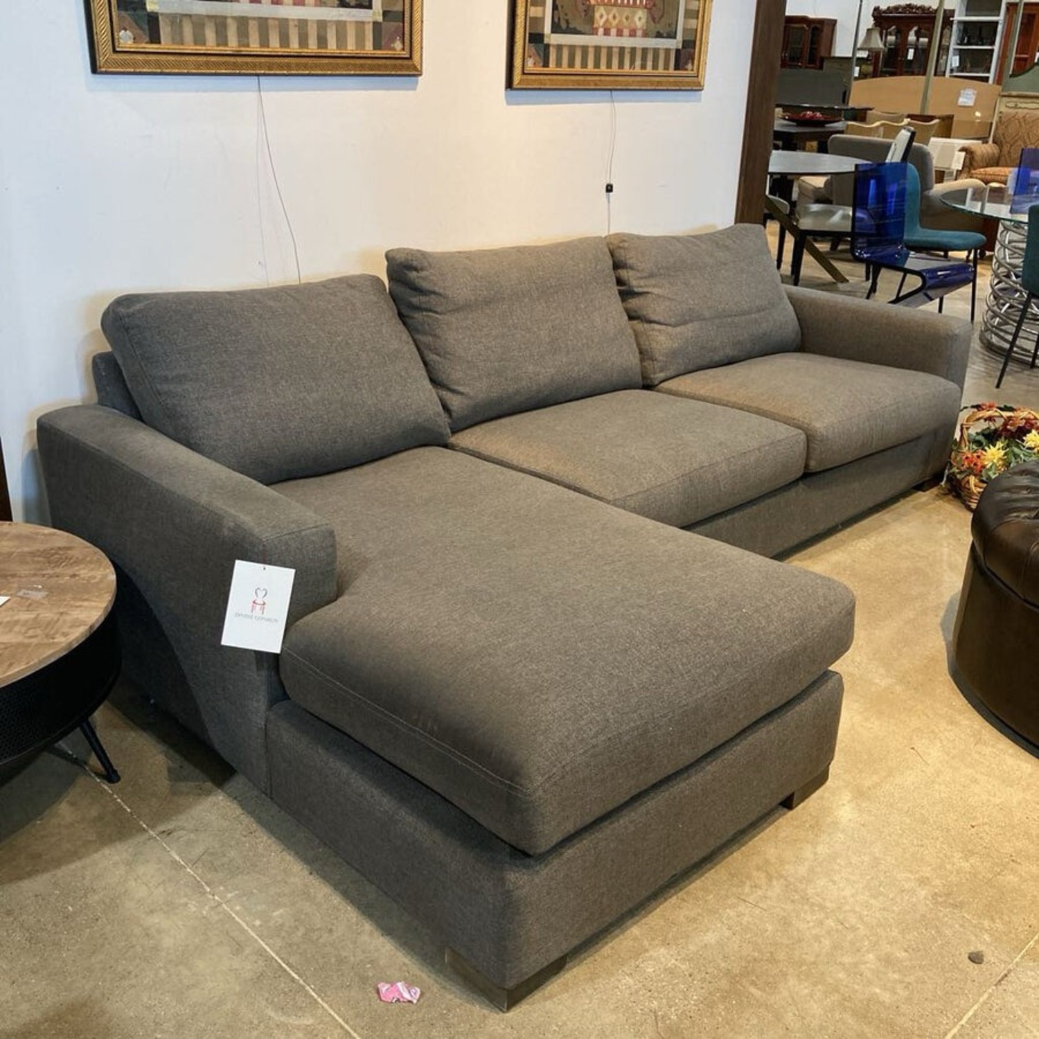 Room & Board Metro Left Facing Sectional Gray - image-2