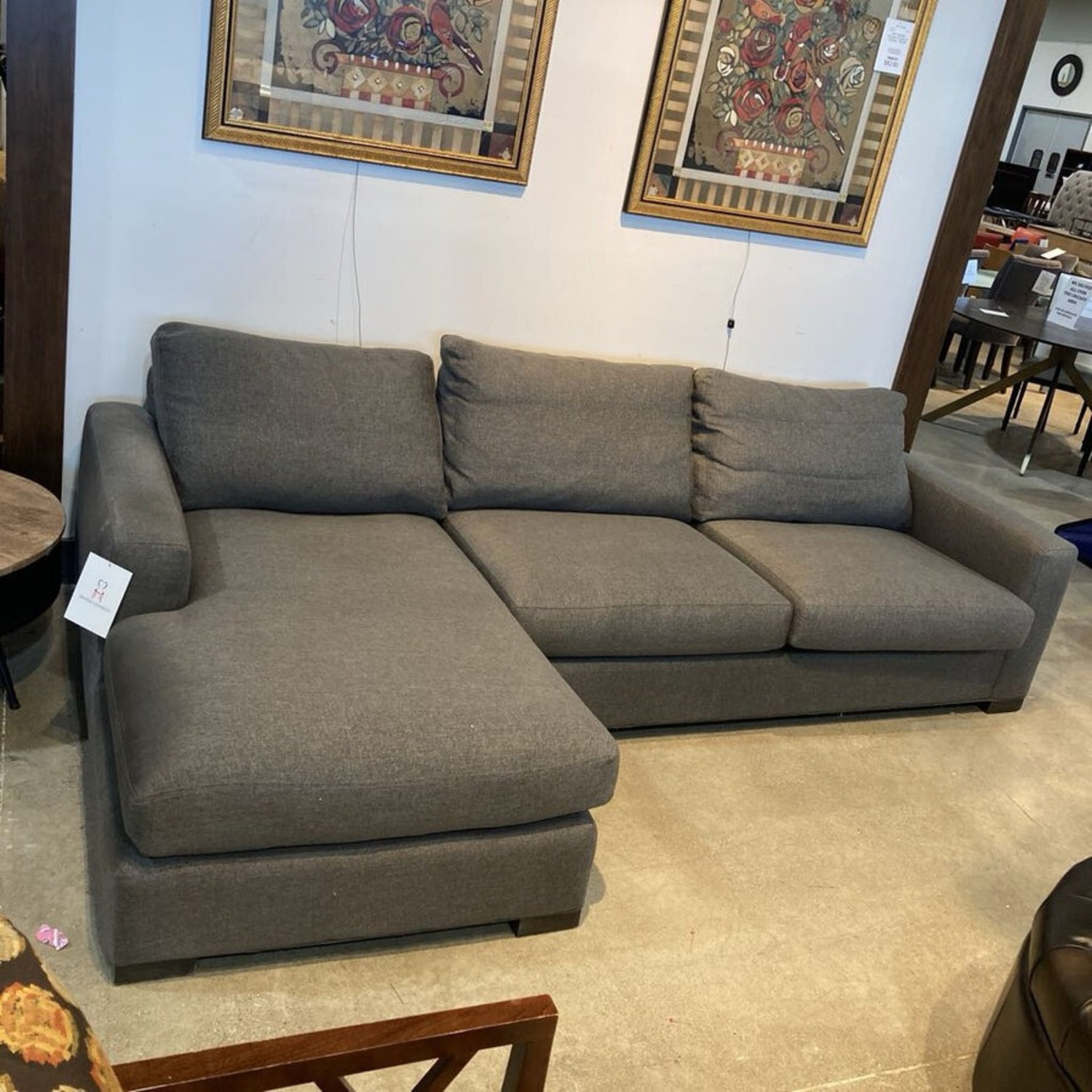 Room & Board Metro Left Facing Sectional Gray - image-1