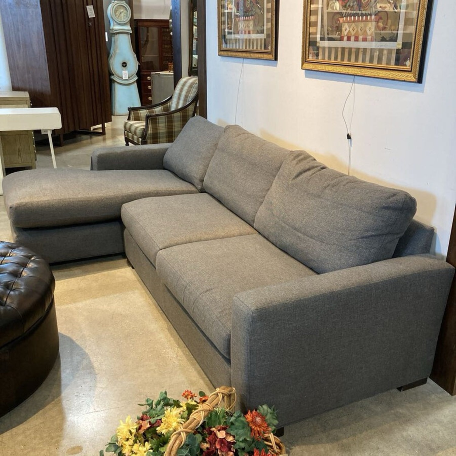 Room & Board Metro Left Facing Sectional Gray - image-7