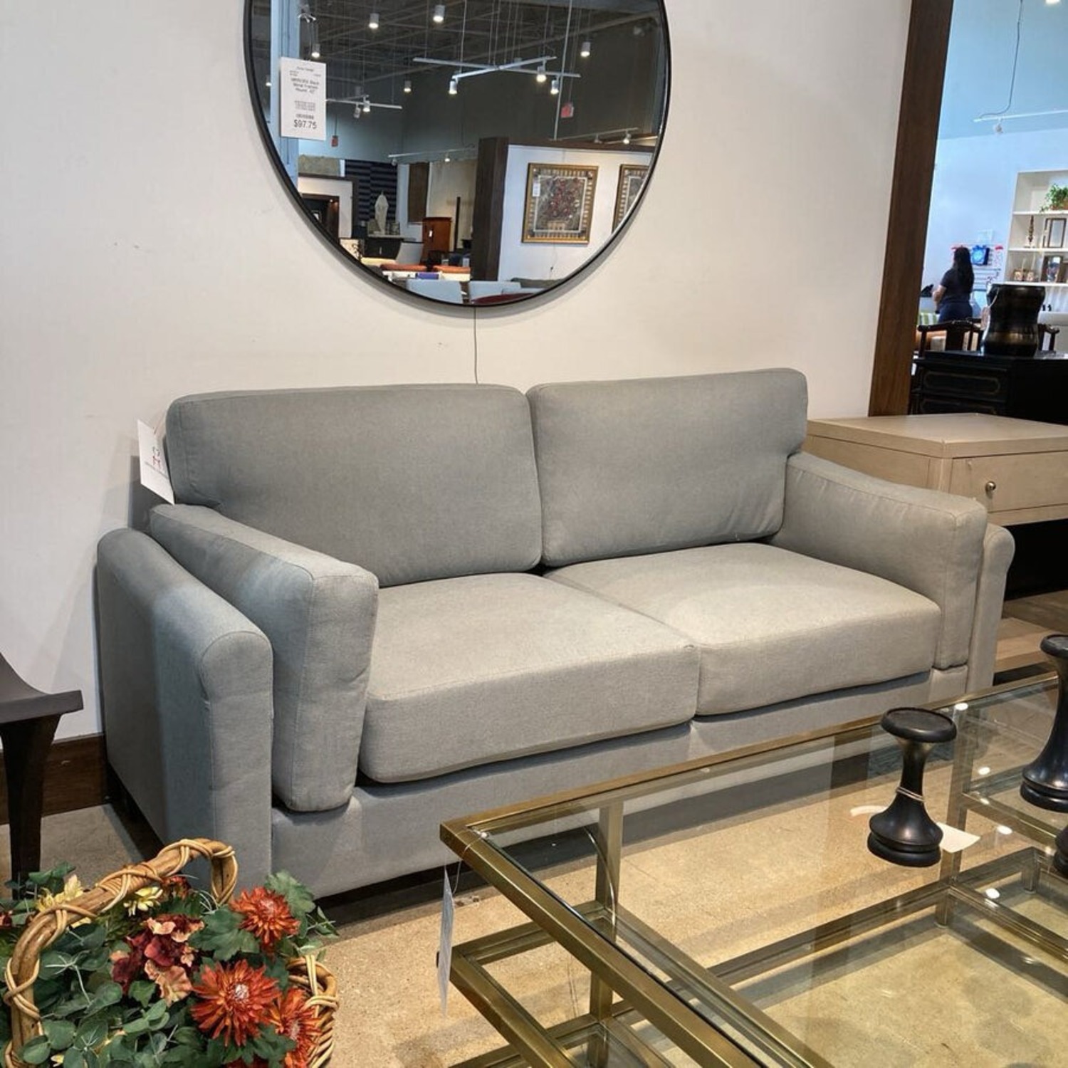 Farati Modern Upholstered Sofa Gray - image-2