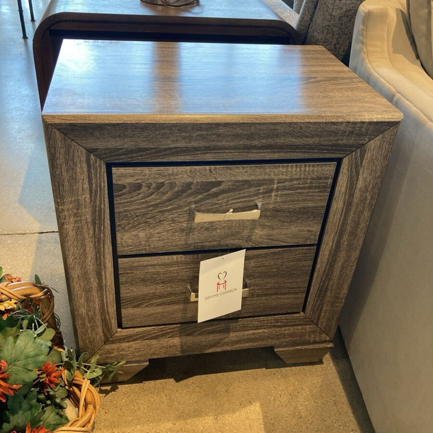 Coaster Kauffman 2-Drawer Nightstand Washed Taupe - image-3