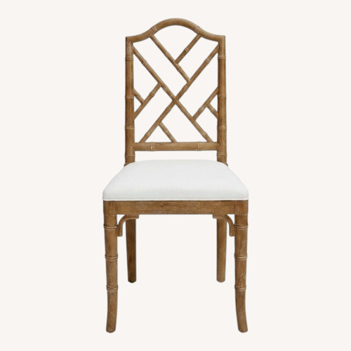 Used Fairfield Bamboo Coral Dining Chair Set of 8 for sale on AptDeco