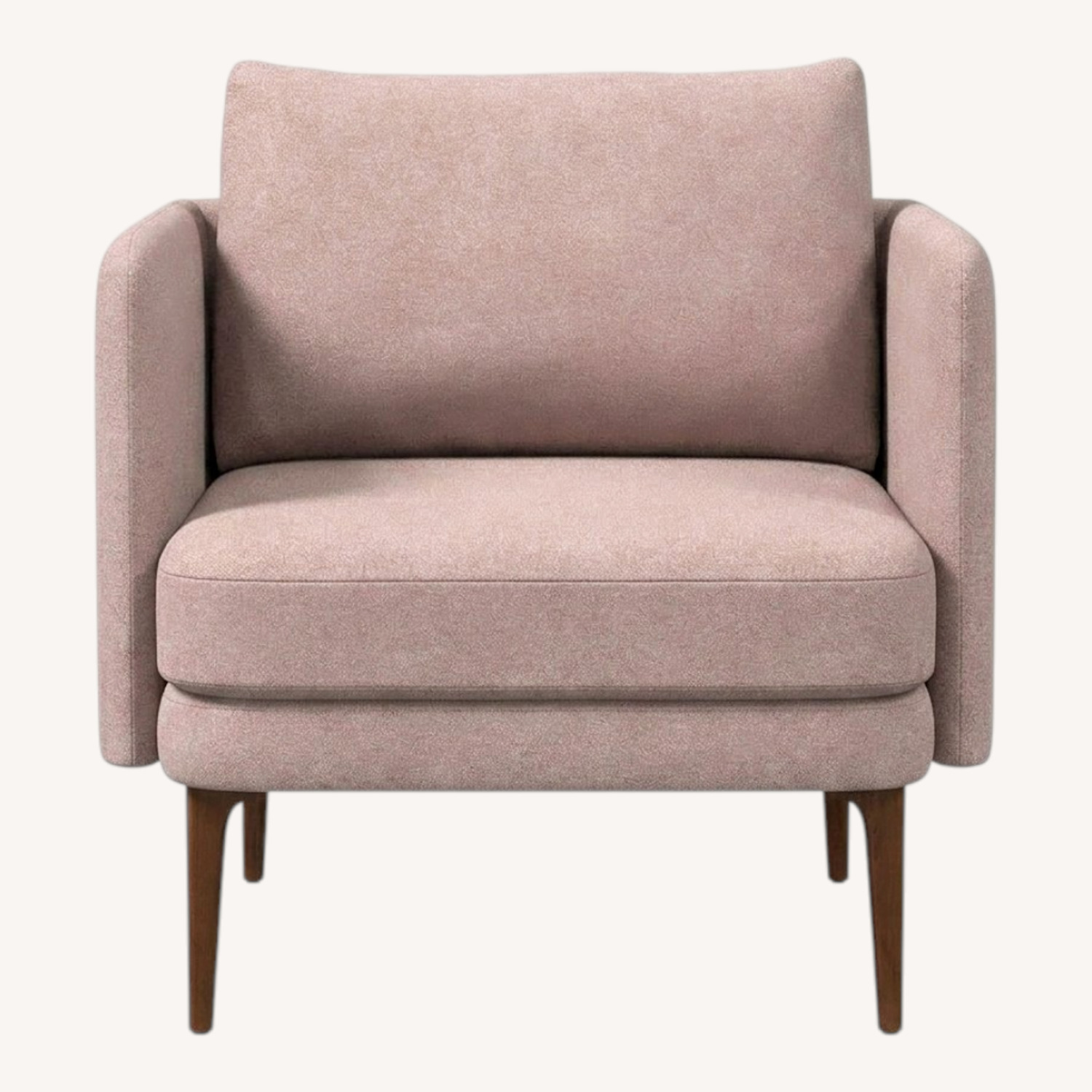 West Elm Auburn Pink Velvet Accent Chairs - image-0