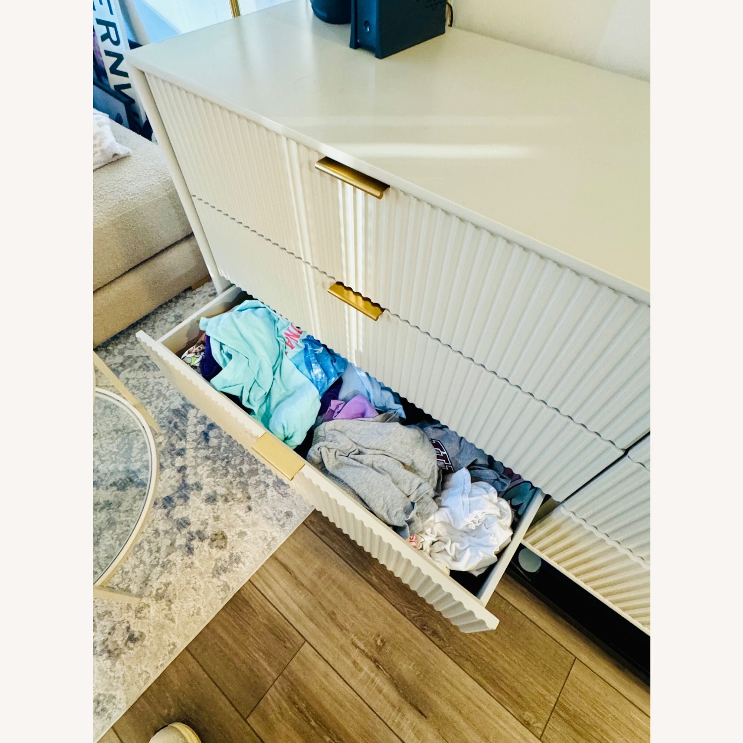 West Elm White Dresser - image-3